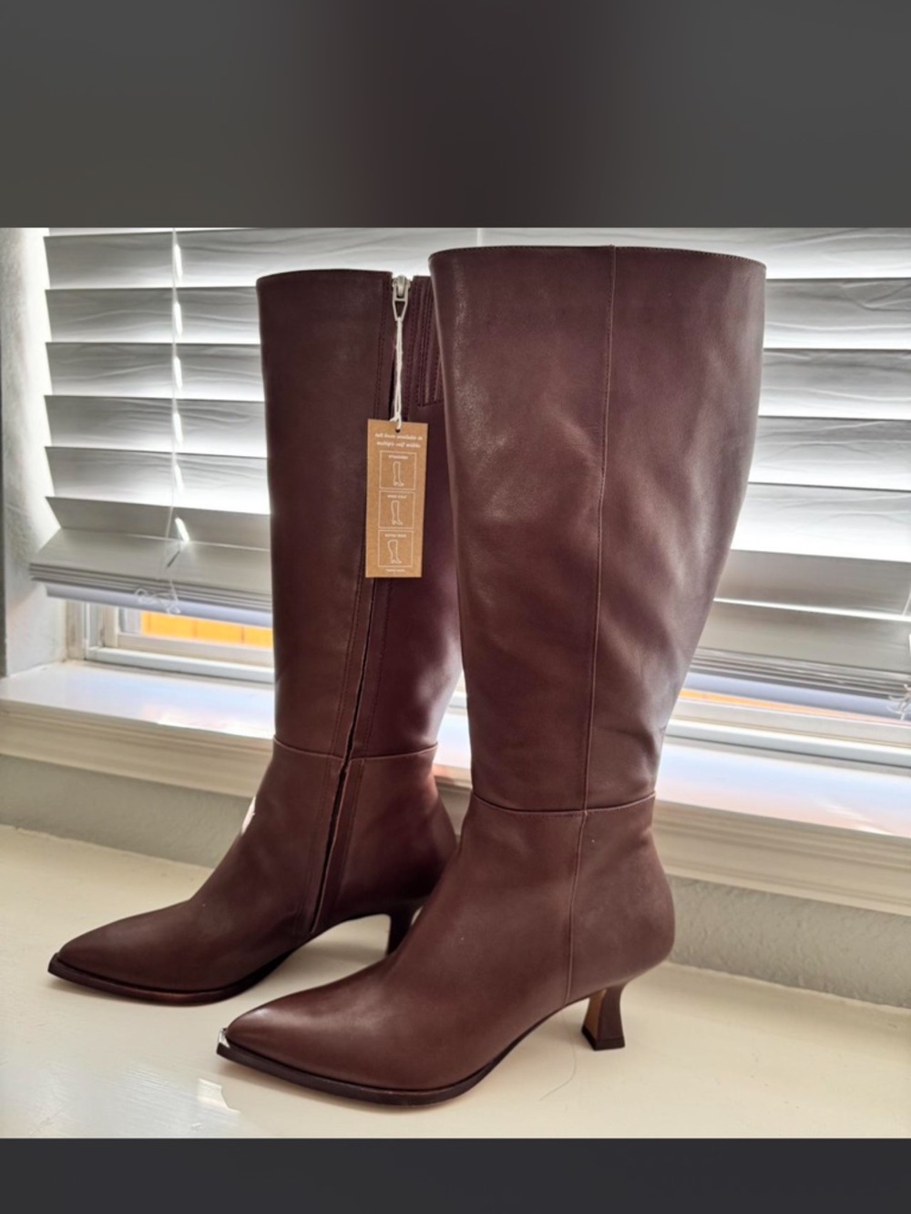 Dolce Vita Auggie WC Leather Knee-High Boots - Brown - Picture 4 of 5